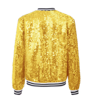 Vente en gros de blousons d'aviateur scintillants fantaisie à paillettes personnalisés en toutes saisons blousons d'aviateur coupe régulière de marque privée vestes d'extérieur décontractées multi-poches