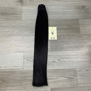 Extensions naturelles de cheveux humains Clip-ins bruts non traités avec double trame - Product Image 4