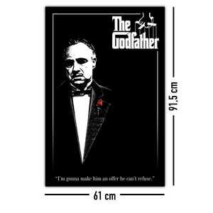 Affiche sur toile Godfather avec cadre noir - Product Image 4