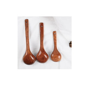 Cuchara de sopa de madera vintage de 6,30 pulgadas, diseño de cucharón para salsa y cuchara para servir, cucharón de Salsa individual para uso en restaurante - Product Image 6
