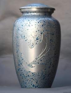 Urnes de crémation pour adultes pour hommes/femmes Urne funéraire pour cendres humaines Urnes décoratives pour cendres Grande boîte à souvenirs (Argent) - Product Image 5