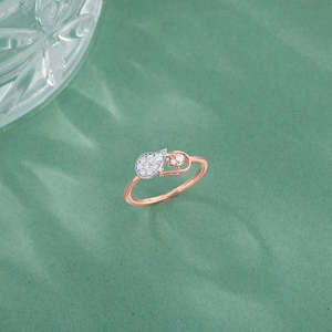 Bague en or rose sertie de diamants Bright Dew Fashion - Product Image 5