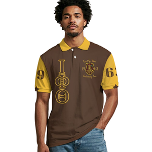 Camiseta Polo para Hombre Iota Phi Theta 1963, Algodón Premium, Bordado de Fraternidad Griega, Estilo Universitario - Product Image 4