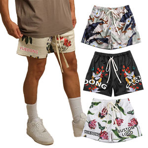 Custom Solid Double <b>Layer</b> Mesh Shorts Men Summer Basketball Gym Streetwear Digital Printing Breathable Quick Dry Polyester - Product Image 3