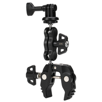 Adaptor Penjepit Kamera Aksi JJC untuk Sepeda/Motor, Kompatibel dengan Insta360/GoPro/DJI Osmo, Cocok untuk Kamera DSLR & Ponsel