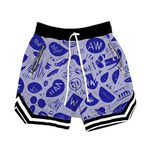 2024 mejor calidad fabricante personalizado al por mayor ropa deportiva hombres al por mayor deportes personalizados en blanco pantalones cortos de malla para hombres - Product Image 3