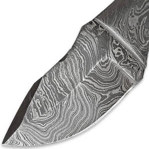 Cuchillo despellejador de acero de Damasco hecho a mano personalizado con mango de hueso y madera para caza y uso al aire libre Soporte OEM - Product Image 6