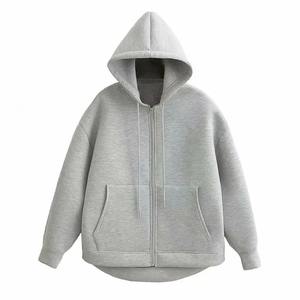100% algodón de alta calidad de algodón francés Terry Oversize Sudadera con capucha gruesa Fleece Drop Shoulder Basics algodón mezclado - Product Image 6