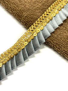 ริบบิ้นประดับลูกไม้ปักเลื่อมสไตล์อินเดียผ้าซาตินสำหรับเสื้อผ้าและรองเท้า - Product Image 5