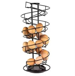 Soporte de almacenamiento de huevos hervidos con revestimiento blanco Soporte de granja hecho a mano de calidad superior apilable para uso al vapor Soporte de huevos - Product Image 4