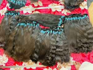 Virgen Natural Mink Top indio crudo cabello humano tejido paquete ondulado recto sin procesar venta al por mayor crudo a granel extensiones de máquina - Product Image 2