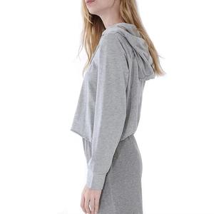 Ropa de invierno de tela de algodón suave para mujer, Top corto con capucha, Top corto de gran tamaño para mujer, con capucha para venta en línea Sudadera, transpirable, barato - Product Image 3