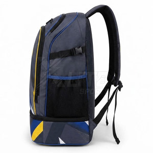 Sac à dos de sport en nylon imprimé sur mesure, sac de football, capacité 50-70L, plusieurs compartiments zippés pour équipement de football, vêtements et accessoires - Product Image 4