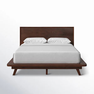 Cama Divan Con Diseño Minimalista De Lujo Hecha De Madera De Teca Para El Dormitorio-Lidia - Product Image 2