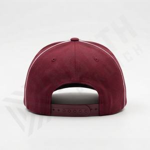 Casquette d'arbitre à 5 panneaux personnalisée avec des rayures de couleur personnalisées, 100% polyester, ajustement flexible, casquette de football, vente en gros, design d'équipe sportive courant - Product Image 2