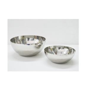 Bol à fruits martelé en aluminium gaufré brillant et poli Design unique Bol indien classique pour la maison Hôtel et restaurant Bol de service - Product Image 3