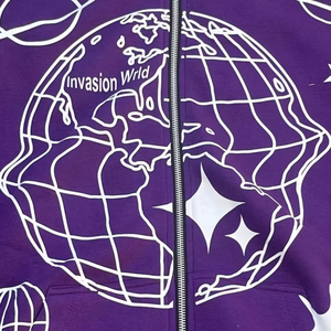 Sweat à capuche pour hommes de la meilleure qualité en gros sur mesure avec impression de logo lourd toutes les couleurs fabriqué au Pakistan basique en coton mélangé sweats à capuche - Product Image 3