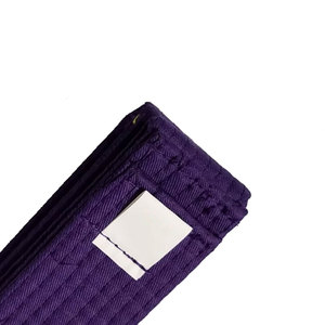 Custom Purple Durable Cotton White Rank <b>Bar</b> BJJ Judo & Taekwondo Belt 4cm High for Martial Arts & Samurai Styles - Product Image 6