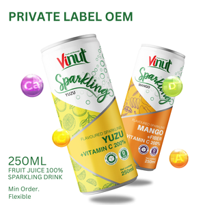Lime & Lemon Fruit Juice Sparkling Water Can Drink 250ml (8.5fl Oz) OEM ODM Private Label Wholesale Beverage Manufacturer - Product Image 4