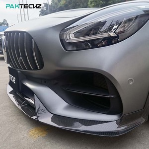 Paktechz khô <span class=keywords><strong>s</strong></span>ợi Carbon cơ thể <span class=keywords><strong>Kit</strong></span> phía trước Spoiler Splitter Bumper Lip cho MERCEDES BENZ AMG <span class=keywords><strong>GT</strong></span> GTS GTC C190 - Product Image 3