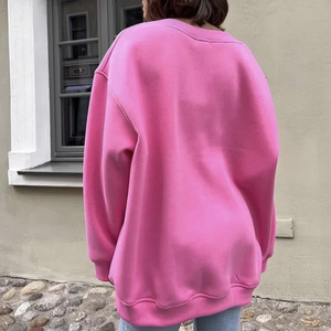 Personnalisé basiques Streetwear poids lourd col rond pull surdimensionné hiver sweat-shirt en coton éponge mélangé - Product Image 6