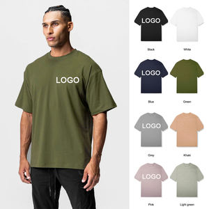 เสื้อยืดลำลองผู้ชาย ผ้าฝ้าย 100% ทรงโอเวอร์ไซส์ ไซส์ใหญ่ คอกลม เสื้อผ้ากีฬา - Product Image 2