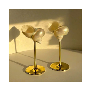 Offre Spéciale: verres à vin coquillage du Vietnam, tasses artisanales en coquille de conque pour une décoration de mariage élégante - Product Image 4