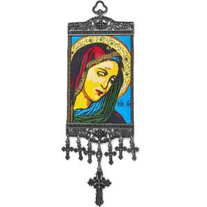 Figura cristiana icónica de 10 cm, decoración de pared, modelo 1112, acento de pared duradero - Product Image 1