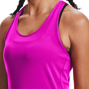Débardeur de sport pour femme en spandex/nylon, respirant, avec logo frontal, idéal pour le yoga, la course à pied et la remise en forme - Product Image 5