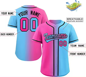 Usine en gros conception personnalisée nom de l'équipe hommes maillot de Baseball impression personnalisée à manches courtes hommes Baseball maillot de Baseball personnalisé - Product Image 3