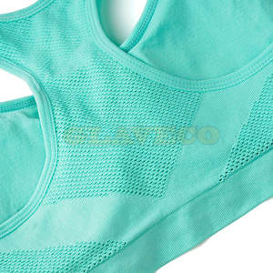 Sujetador Deportivo de Alta Sujeción y Transpirable para Mujer, Talla Grande, con Logotipo Frontal, para Entrenamiento Físico, Color Sólido - Product Image 3