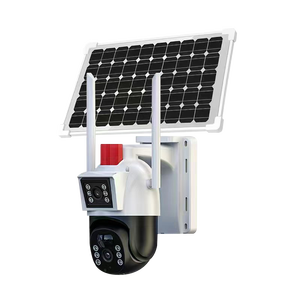 Caméra de surveillance sans fil WiFi/IP à double objectif SPC002 Extérieur Zoom 10X Alimentée par énergie solaire IP66 avec compatibilité réseau 4G - Product Image 1