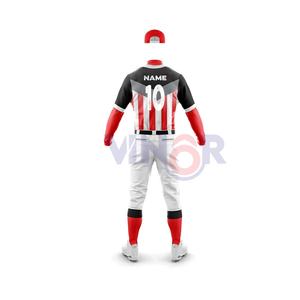 Nuevo modelo de uniformes de béisbol sublimados a precio de fábrica, servicio OEM, diseño personalizado de moda y uniforme de béisbol de tamaño personalizado - Product Image 3