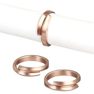 Owest-Anillo de servilleta Chapado en plata, Accesorio metálico con cable - Product Image 2