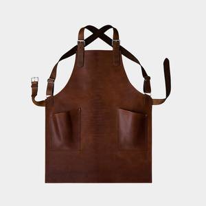 Fourniture directe d'usine en cuir tablier étanche couverture de bouteille multi-fonctionnel Barbecue cuisson résistant à l'huile tablier de travail LPN-0030 - Product Image 3