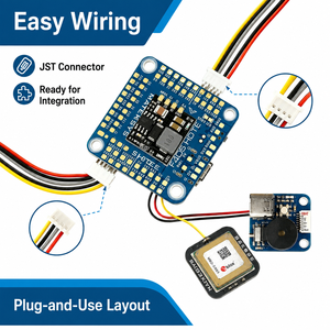 MATEKSYS F405-HDTE ชุดควบคุมการบิน STM32F405 3-12S 11 PWM กล้องคู่ Type-C OSD สำหรับโดรน FPV UAV - Product Image 3