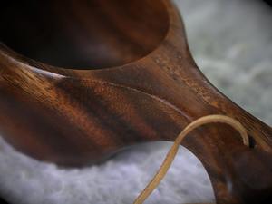 Taza Kuksa de Madera Hecha a Mano, Duradera, Perfecta para Equipo de Supervivencia y Viajes en la Naturaleza, Taza de Camping de Madera Tallada Ligera - Product Image 2