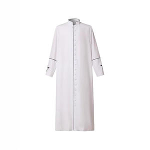 Offre Spéciale – <span class=keywords><strong>Soutane</strong></span> <span class=keywords><strong>de</strong></span> Clergé Rouge <span class=keywords><strong>à</strong></span> Col Montant pour Homme, Uniforme <span class=keywords><strong>de</strong></span> Chorale d'Église, Simple Boutonnage avec Logo Croix - Product Image 6