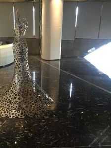 Hóa thạch phiến đá cẩm thạch tự nhiên màu đen đá cẩm thạch với trắng hóa thạch cho sàn gạch nền tường Countertop bảng - Product Image 5