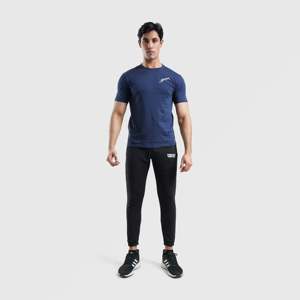 Men's Regular Fit Front Signature Navy Tee Men's Undershirt - Product Image 4