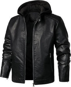 Nuevo estilo de invierno Buen rendimiento Motocicleta Pakistaní Venta al por mayor Chaquetas de cuero Fabricante Cinturón Lado Casual Chaqueta de moto - Product Image 3