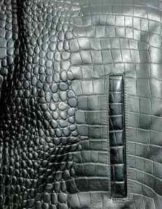 Chaqueta de piel de vaca gruesa de invierno con logotipo de diseño personalizado, chapada en relieve de cocodrilo, transpirable, proveedor mayorista OEM - Product Image 4