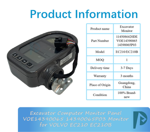 แผงจอคอมพิวเตอร์รถขุดคุณภาพสูง VOE14390065 14390065P03 สำหรับอะไหล่ EC210 EC210B พร้อมการรับประกัน 3 เดือน - Product Image 3