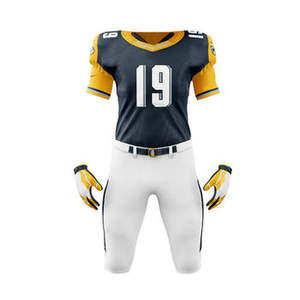 Vêtements de sport personnalisés pour hommes adultes uniformes de football américain courts grande taille respirant séchage rapide prix de gros direct d'usine - Product Image 4