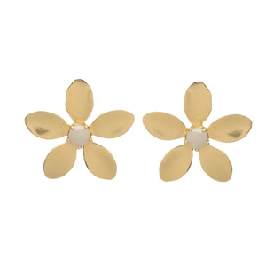 ต่างหูทองเหลืองด้านต่างหูสตั๊ดอัญมณีต่างหูแต่งงานย้อนยุคต่างหูประจำวันต่างหูงบสำหรับผู้หญิงและ GI - Product Image 1