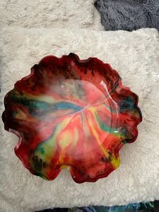 ชามใส่สลัดผลไม้ทรงกลมทำด้วยมือหลากสีชามเสิร์ฟพร้อมผลไม้ทรงกลมขนาดใหญ่สไตล์แฟนซีเป็นมิตร - Product Image 4