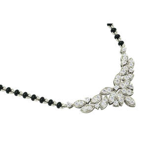 NOVAMART Fine Floral Beaded Pearl Strand Necklace for <b>Wife</b>-Pure Silver with Gold Plating Wholesale Export - Product Image 3