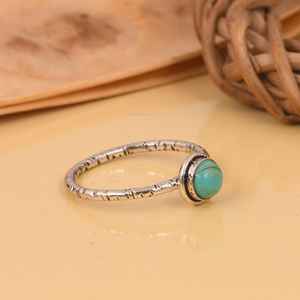 Kingman <b>Turquoise</b> Sterling Silver <b>Ring</b> Handmade Bohemian Gemstone Jewelry Artisan <b>Turquoise</b> <b>Ring</b> Unique Gift for Her - Product Image 4