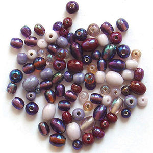 Fancy cuentas de vidrio decorativas se mezclan en tono rojo para la fabricación de joyas y decoración disponibles en precio al por mayor - Product Image 4