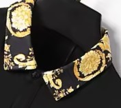 2024 New Breathable Printed Collar Men's for T-shirts Casual Short Sleeve Customized Logo Design 100% Cotton MS-<b>PS</b>-012 - Product Image 6